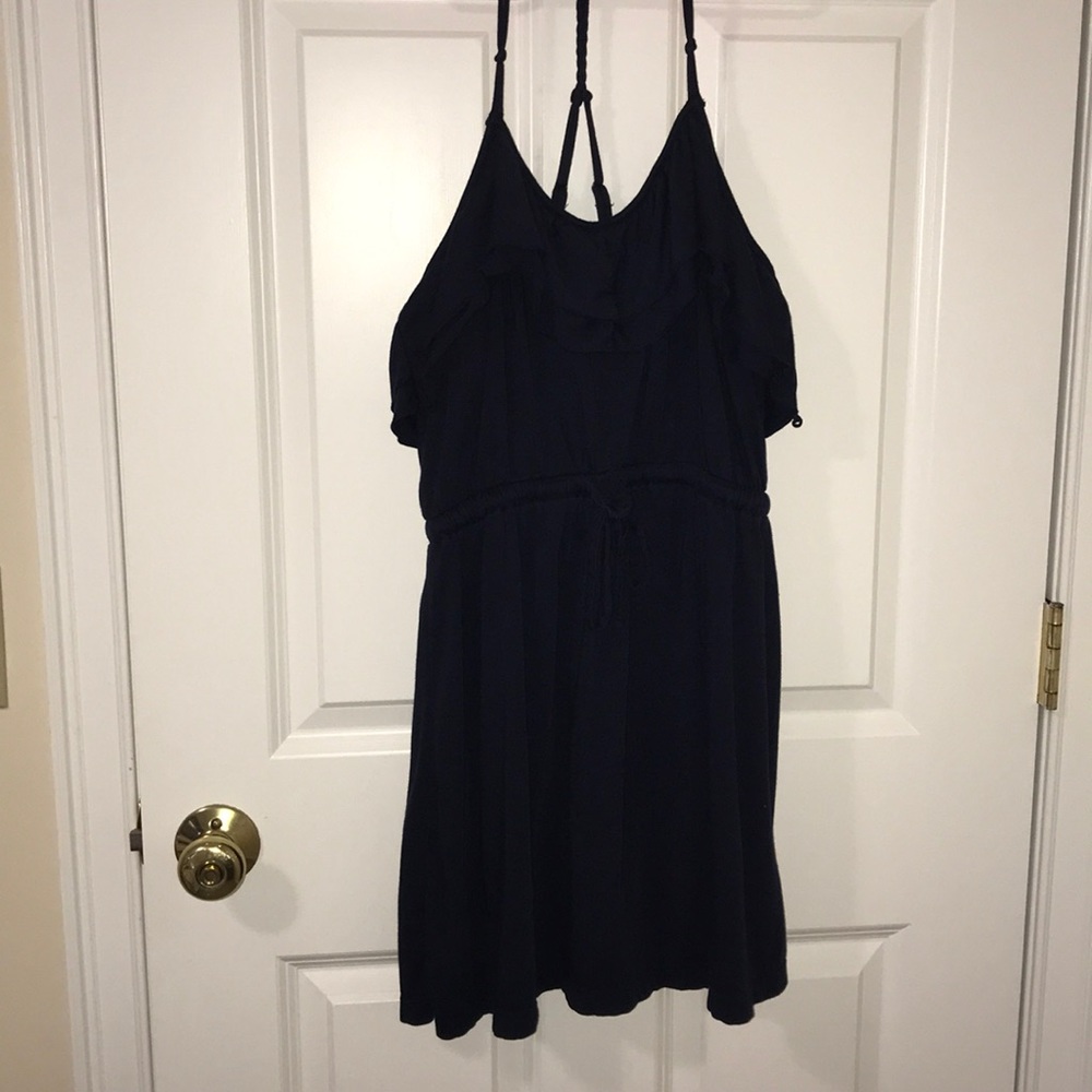 Aeropostale spaghetti strap navy dress